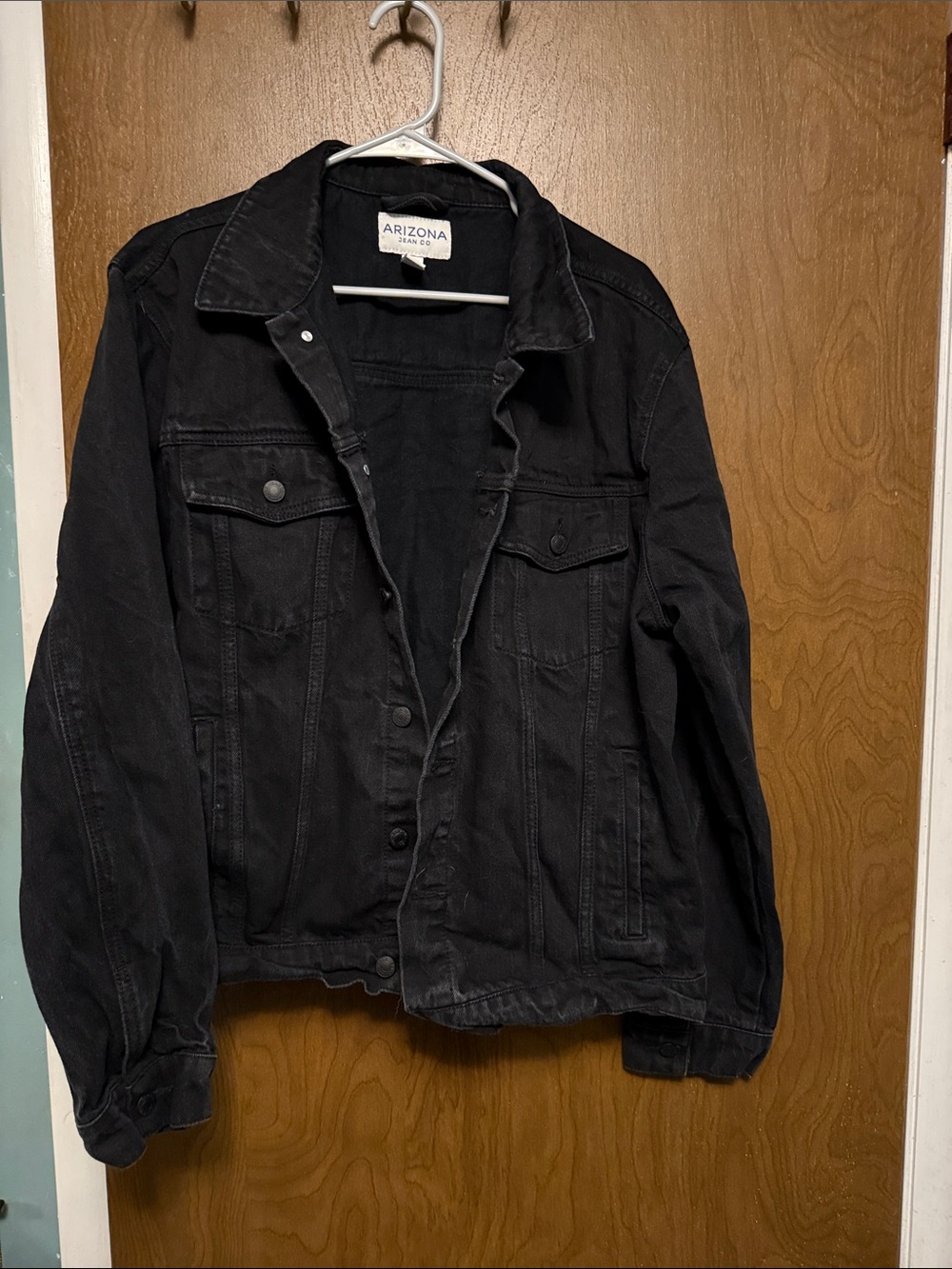 Arizona Jean Co. Black Denim Jacket size XL